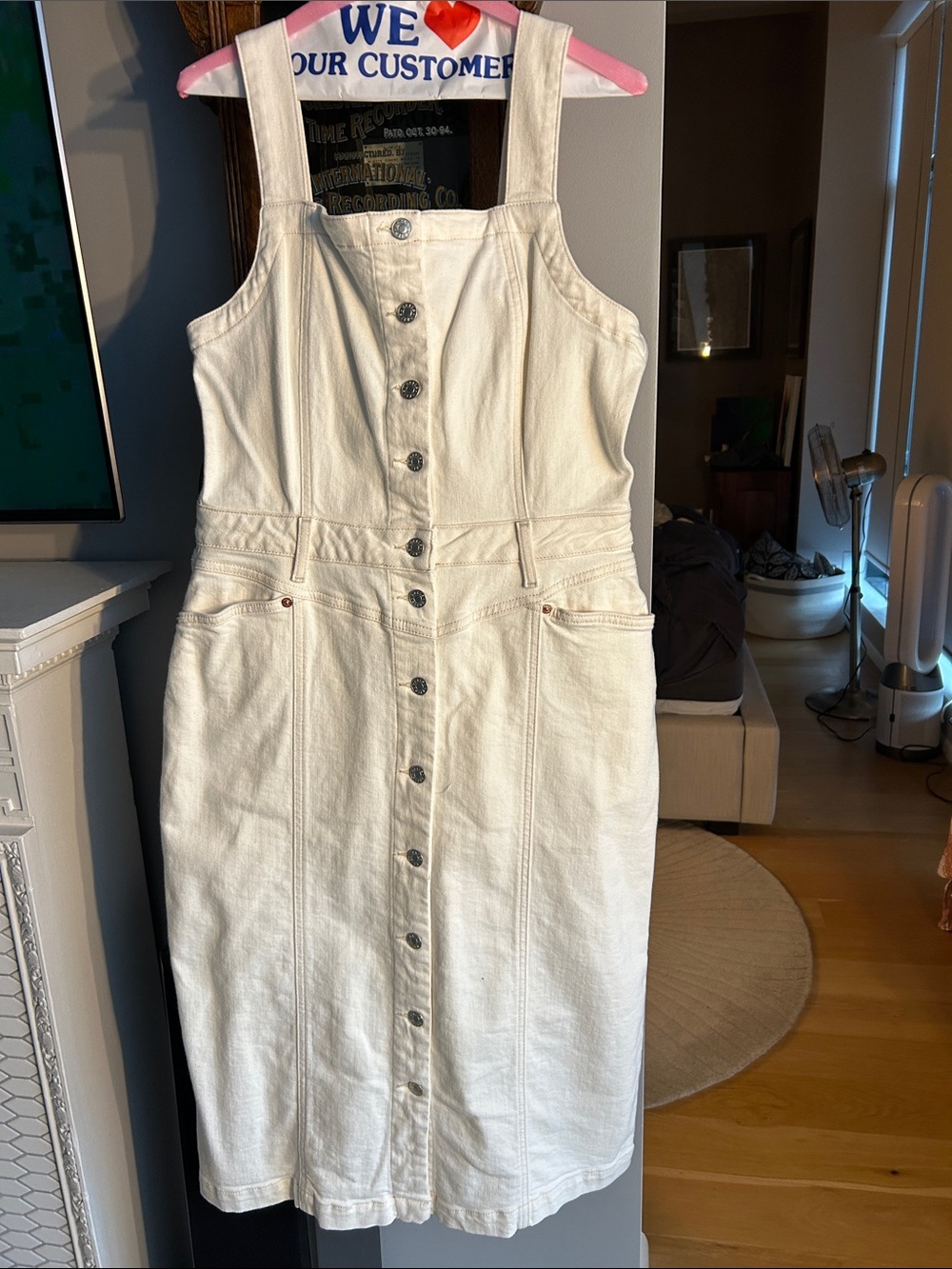 RAILS Off-White Denim Dress